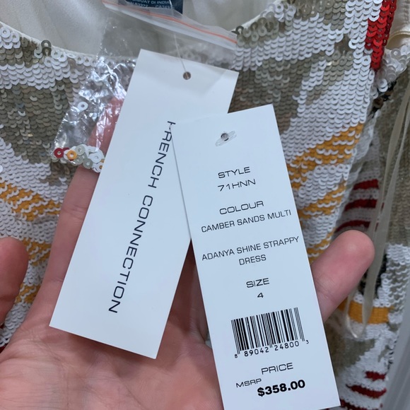 French Connection Adanya Sequin Shine Dress NWT 4 - Picture 12 of 12